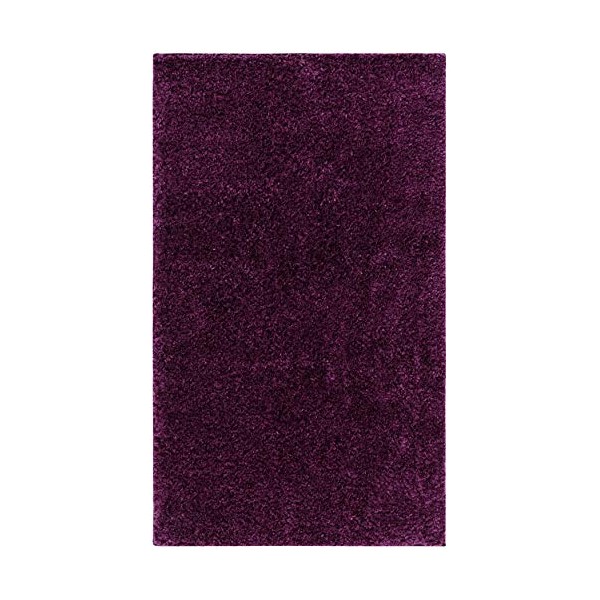 Safavieh August Shag Collection AUG900W Solid 1.2-inch Thick Accent Rug,
