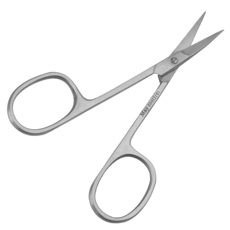 Left-Handed Nail Scissors – Curved Blade – Stainless Steel