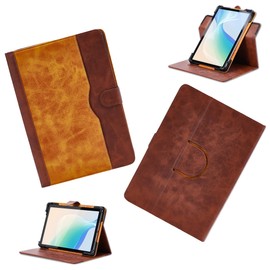 Case for TCL Nxtpaper 11 11-Inch Tablet Case 360 Degree Rotation Multi-Viewing Angels PU Leather Stand Folio Cover Brown