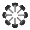 24 x Furniture Feet Adjustable Black M6 | Levelling Feet