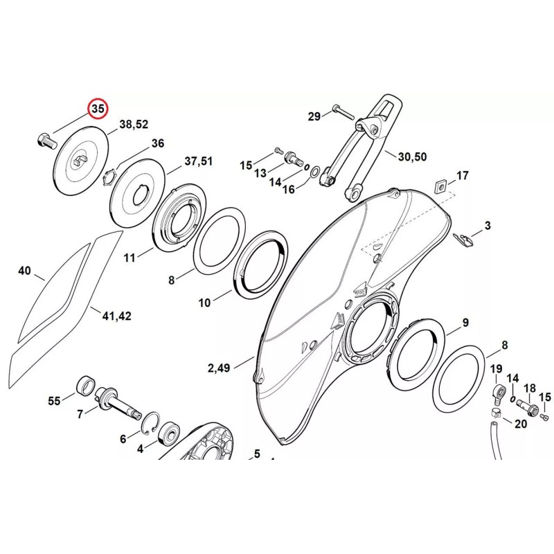 Proline® Blade Bolt For Stihl TS400 TS410 TS420 TS700 TS800