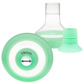 Nenesupply 24mm Flanges and 19mm Inserts Compatible with Lansinoh Breastpump Replacement to Lansinoh 19mm Flanges and Breastshields Work with Signature Pro Smartpump and Manual Pumps