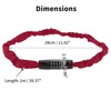 BULLSPANN 1 m Universal Security Bicycle Lock, Rustproof Bicycle Chain