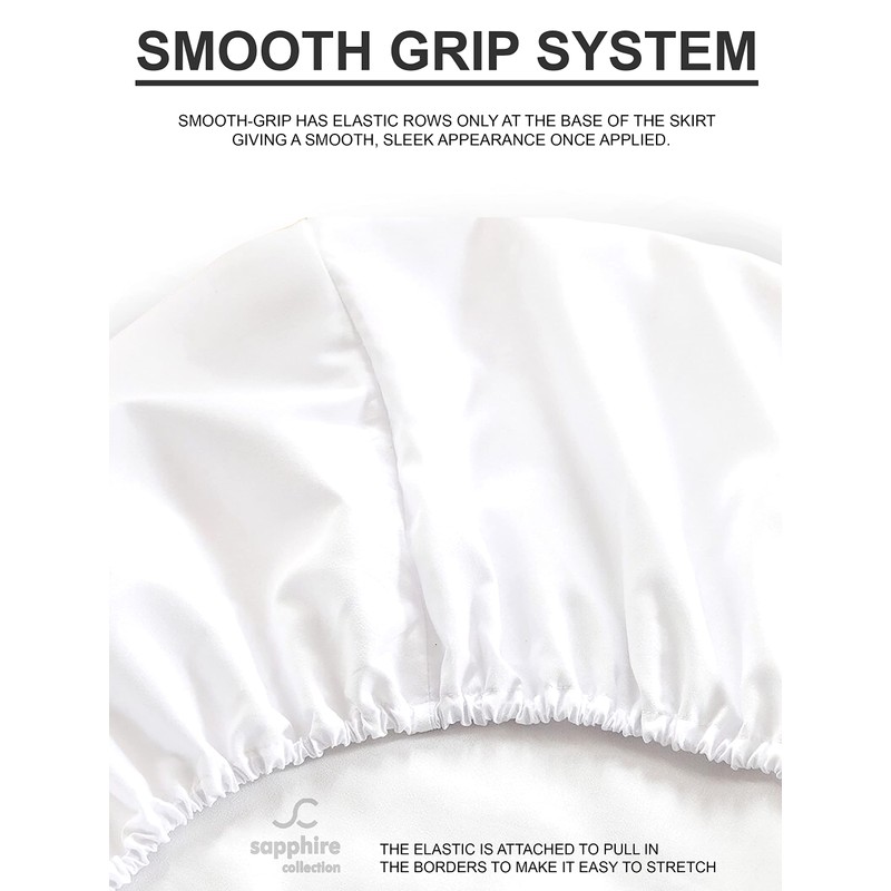 Sapphire Collection Luxury Percale Non Iron White Fitted Sheet Size
