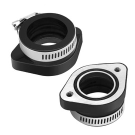 2pcs Motorcycle Air Intake Collector Boots Carburettor Adapter Inlet for Mini Bike Dirt Bike Motorcross TTR SSR PWK 21/24/26/28/30/32/34 mm PE26/28/30 mm TM28/32/34 Carb Pit Dirt Bike (Black Size C)