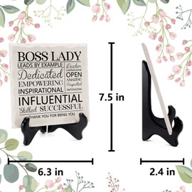 Boss Lady Gifts for Women Office Desk Decorations Plaque Sign Best Boss Lady Christmas Gifts for Women Boss's Day Gifts Birthday Gifts for Boss Lady Leader