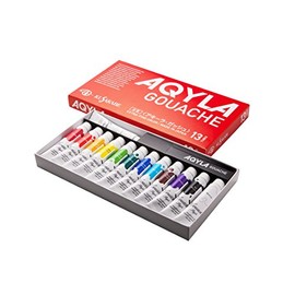 (One of 12 colors + white) Kusakabe Akira Gouache 11ml 13 pcs set