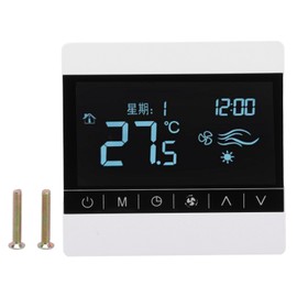 AC220V Touch Screen Thermostat WallHanging Stove Temperature Controller for Water/Floor Heating