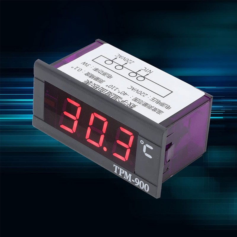 Temperature Controller, TPM-900 220V Digital Temperature Controller LED Panel Meter