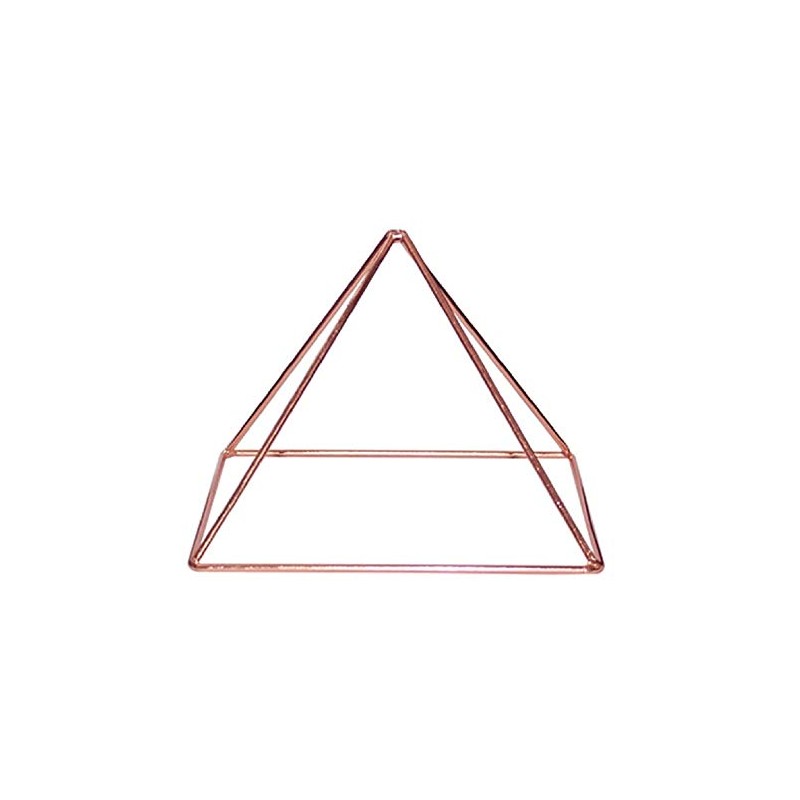 Copper Energizer Pyramid Energy Healing Meditation Crystal Spiritual Tool 15cm