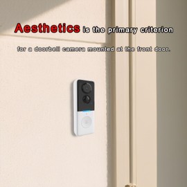Smart Wireless Doorbell Camera - Sleek Design 720P HD Door Chime for Home Tuya App No Forced Subscription PIR Detection