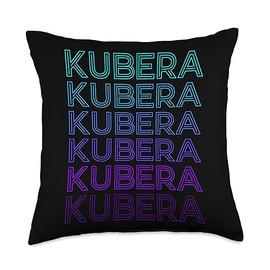 Kubera Gift Kubera Hindu God Mythology Hinduism Retro Throw Pillow, 18x18, Multicolor