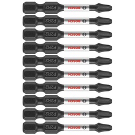 BOSCH ITP2R22B 10-Pack 2 In. Phillips/Square #2 Impact Tough Screwdriving Power Bits