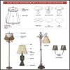 Royal Designs, Inc. Beaded Bell Clip On Chandelier Shade CS-311B-5EG,