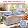 Bread Box Airtight Bread Boxes with Lid,Time Recording Bread Storage