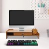 Computer Monitor Riser Stand With Drawer Desk PC Laptop Shelf