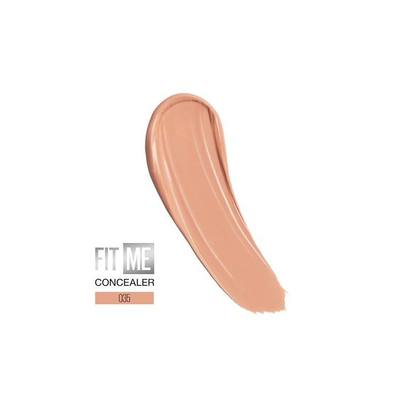 Maybelline Fit Me Liquid Concealer Makeup, Natural Coverage, Oil-Free, Deep,
