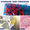 Mobestech 5 Compartment Cryovial Freezing Box Sample Tube Storage Round