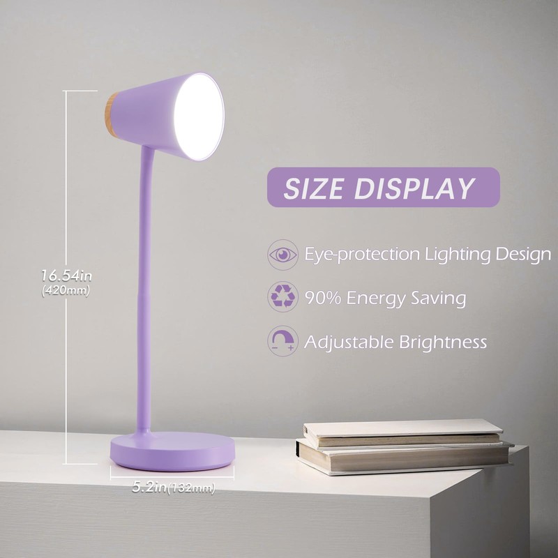 EJIAXIN Desk Lamps for Home Office - Small LED Desk