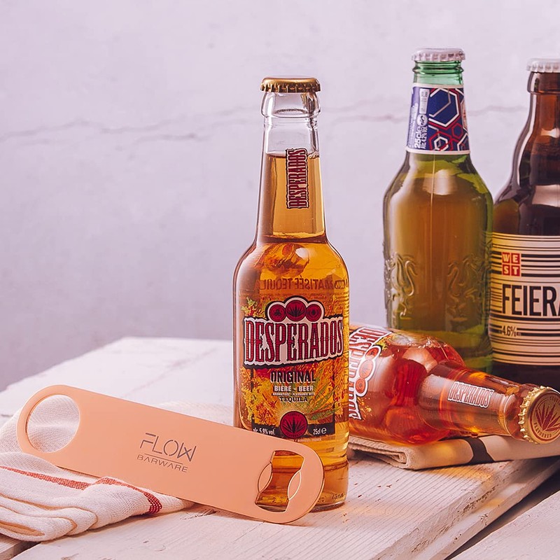 FLOW Barware Bar Blade, 18cm Copper Bottle Opener | Heavy