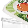 com-four 8-Piece Fruit Storage Containers Set - Lunch Boxes in