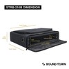 Sound Town Portable 2U Rack Bag, Soft Rack Case with