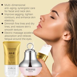 Neck Creams for Firming Roller,AH-8 Firming Neck Cream for Sagging Skin,Neck & Eye Care Set,Eye Cream for Dark Circle and Puffy Eye,Tightening & Reduce Double Chin,Skin Tightening Cream Body