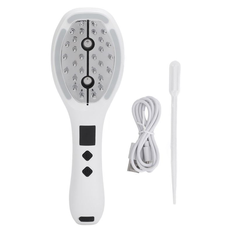 Electric Scalp Massage Brush Red Lighting Ultrasound Atomization Scalp Applicator