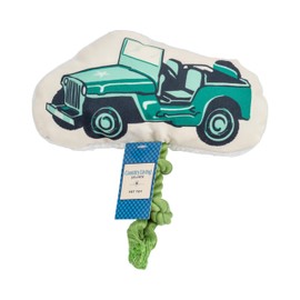 Country Living Retro Army Jeep Plush Dog Toy - Ideal for Medium to Large Dogs, Soft, Durable, and Squeaky Playtime Companion for Puppies and Adult Dogs - Vintage Design for Pet Enthusiasts