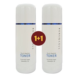 Renecell Multi Peptide Toner 200ml 1+1 Refreshingly absorbed, skin soothing and moisturizing / 르네셀 멀티 펩타이드 토너 200ml 1+1 산뜻하게 흡수 피부 진정 보습