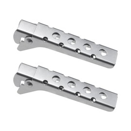 eMagTech 2PCS Anti-Scalding Pot Clamps Aluminum Alloy Bowl Dish Pan Clip Air Fryer Pans Gripper Instant Pot Lifter Retriever Tongs Kitchen Retriever for Steamer Cooking (Silver)