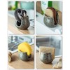 Zoeeker Sink Sponge Holder, Ceramic Kitchen Sponge Holder Sink Caddy