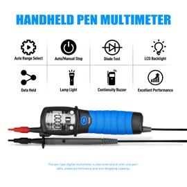 INFURIDER Digital Pen Multimeter YF-38C High Precision AC/DC Voltage Tester Electric Resistance Capacitance Measurement Continuity 6000 Bit Auto-Ranging Voltmeter…