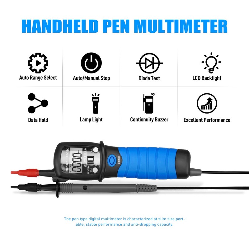 INFURIDER Digital Pen Multimeter YF-38C High Precision AC/DC Voltage Tester