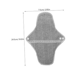 LALAFINA Cotton Sanitary Napkin Reusable Washable Pad for Women Sanitary Towel Side Leakage Protection 24cm 1pc