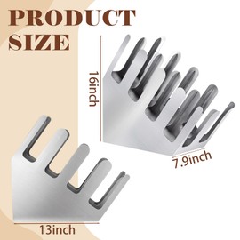 Frienda 8 Compartments Stainless Steel Cup and Lid Dispenser, Silver Coffee Cup Holder Organizer Storage for Countertop Org, Coffee Bar, Beverage Restaurant, Kitchen, Breakroom