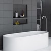 Suteck 16" x 20" Shower Niche Double Shelf -Yellow Rectangle