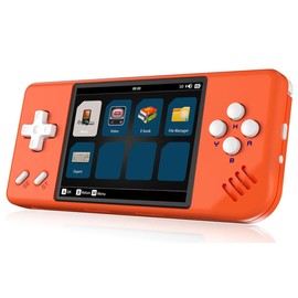 XiFanHo RG28XX Retro Handheld Game Console, Linux OS Game Player 64G TF Card 5516 Games,2.83 Inch IPS Screen, 3100mAh,Support HD-M-I Output(Orange)