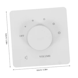 CIYODO Volume Control Switch Inline Volume Control Amplifier Speaker Selector Switch Switcher Tone Switch Control Switch Speaker Tone Control Sound Tone Panel White Plastic