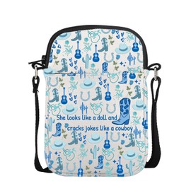 UJIMS ChesSprings Series Merch Cowboy Romance Crossbody Bag Powerless Bookish Gift Romantasy Reader Gift (CowboyCB)