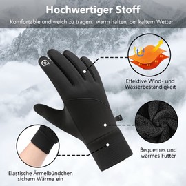 CRAZY SHARK Cycling Gloves Warm Winter Gloves Touchscreen Sports Gloves Cycling Gloves Windproof Non-Slip Gloves for Men Women for Cycling Running Jogging Hiking