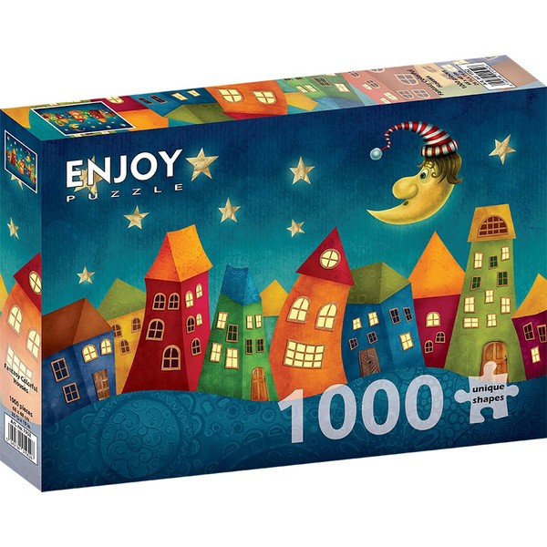 1000 Pieces Jigsaw Puzzle - Fantasy Colorful Houses