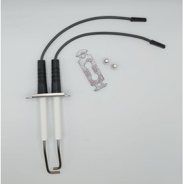 Zündelektrode für Viessmann Vitodens 300 Ersatzteil Ref. Nr. 7874312, Doppelelektrode mit Montageplatte