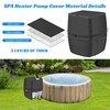 Hot Tub Spa Heater Pump Cover,Waterproof 600D Oxford Fabric Aluminum