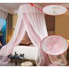 VETHIN Bed Canopy Princess for Girls,Bed Canopy Curtain Double Layer