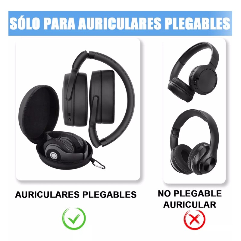 Zcgoingtech Estuche Funda Case Audífonos Grande Para Diademas 19×14×8cm