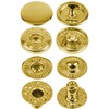 Sew-Free Press Studs, Diameter 12.5 mm, 20 Pairs, in Gold,