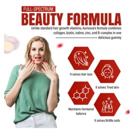 Aurisova Gomitas Cabello Piel Uñas Biotina 6000 Mcg                                                                                                   