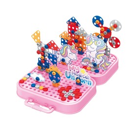 Eddy Toys Jeux de Construction Licorne Bricolage Enfant Activites Manual Pour Enfants 228 Pieces Puzzle 3D Enfant Jeu Mosaique Enfant Jeu de Construction Enfant