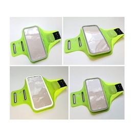 DFV mobile - Professional Cover Chinlon-Lycra Ultra-thin Armband Sport Walking Running Fitness Cycling Gym for Realme Q3 Pro Carnival Edition (2021) - GREEN